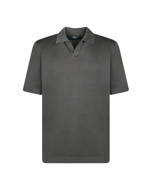 Herno Gray Polo Shirts for men