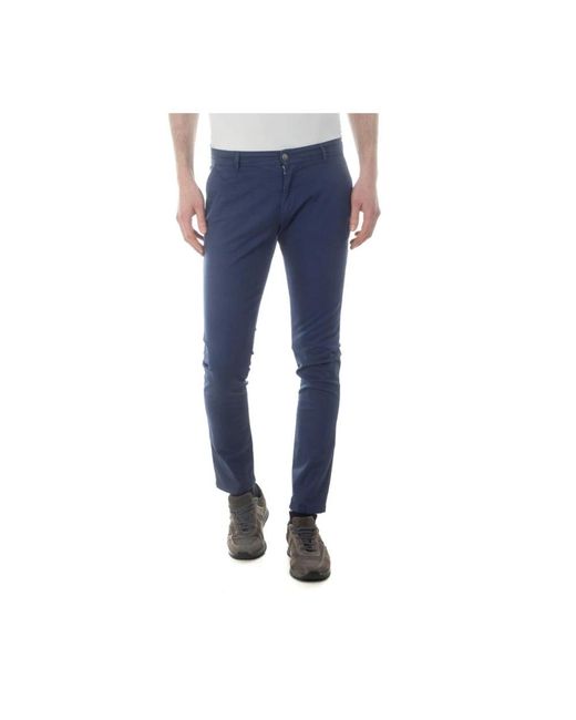 Daniele Alessandrini Blue Chinos for men