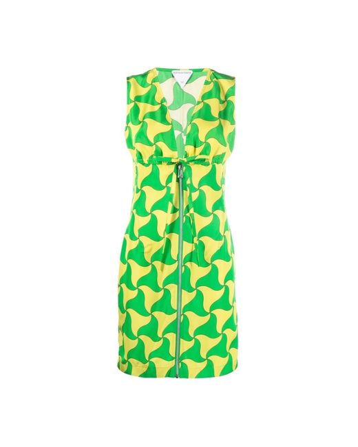Bottega Veneta Short Dresses in Green | Lyst
