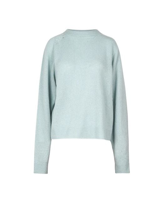 Alysi Wol Kasjmier Raglan Trui in het Blue
