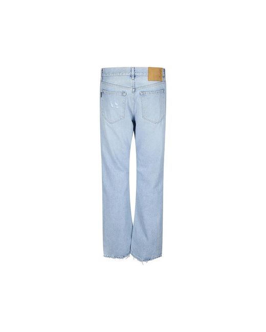 Haikure Blue Straight Jeans for men