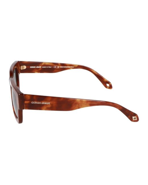 Armani Quadratische rahmen sonnenbrille in Brown für Herren
