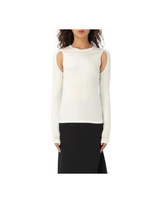 Long Sleeve Tops Helmut Lang de color White