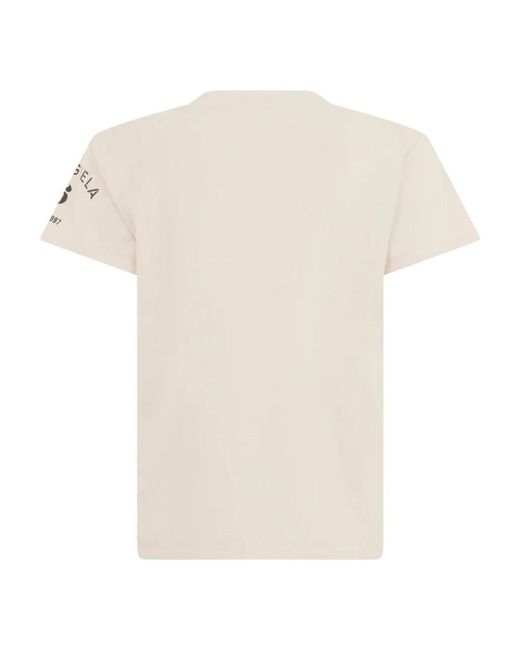 MM6 by Maison Margiela White T-Shirts