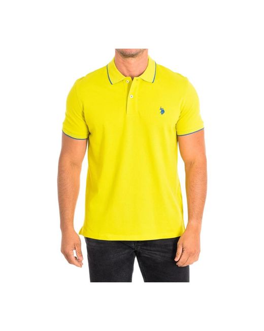 U.S. POLO ASSN. Yellow Polo Shirts for men