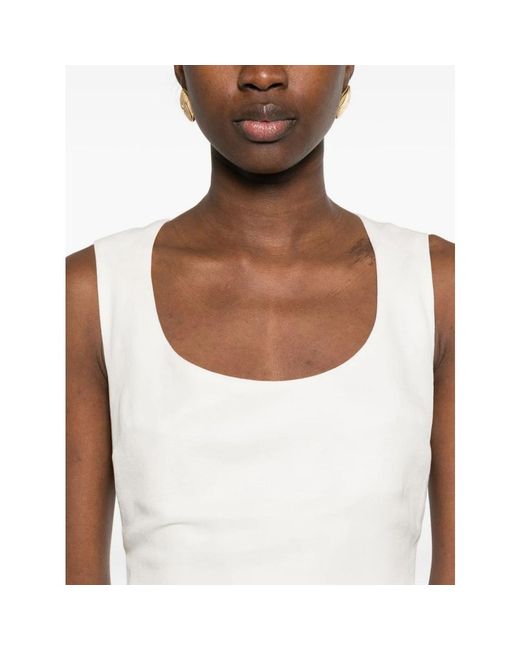 Midi Dresses Jacquemus de color White