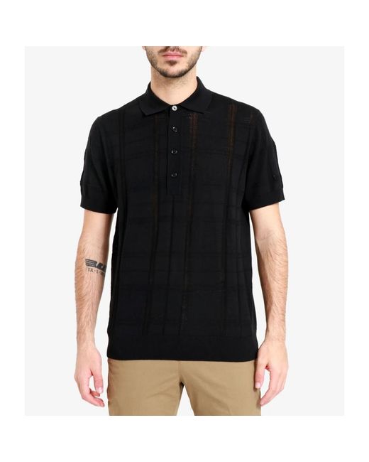 Paolo Pecora Black Polo Shirts for men