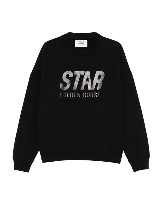Golden Goose Deluxe Brand Boxi Haus Katoenen Sweatshirt In Het Zwart in het Black voor heren