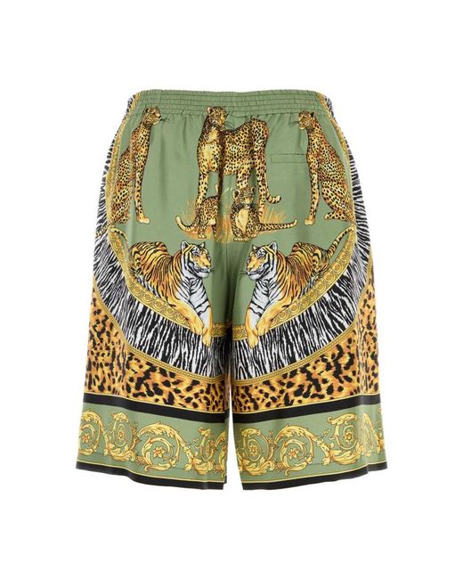 Versace Yellow Casual Shorts for men