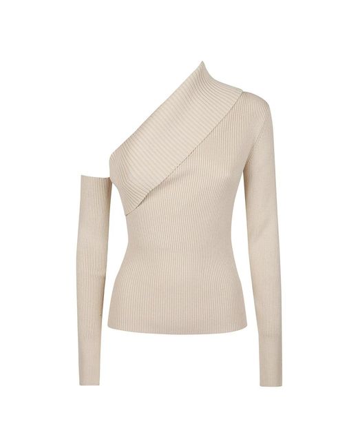 FEDERICA TOSI Natural Long Sleeve Tops