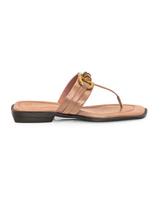 Jeffrey Campbell Brown Flip Flops