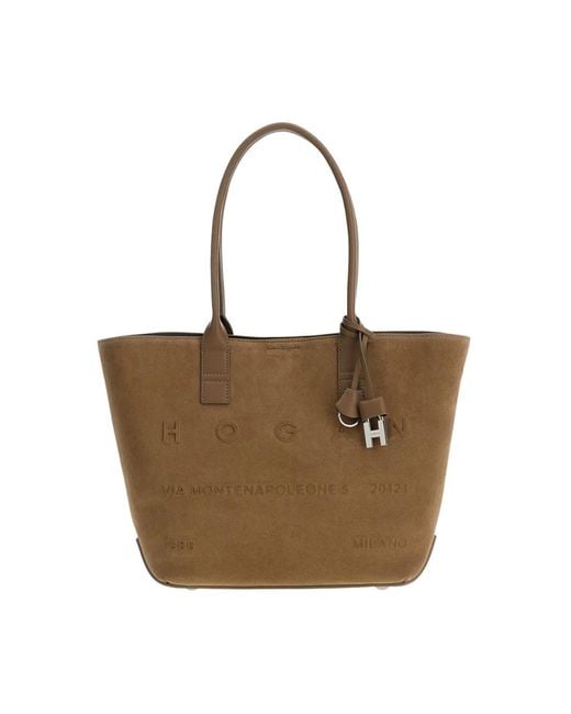 Hogan Brown Shopping Bags