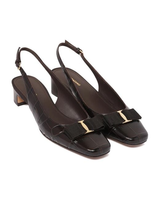 Ferragamo Brown Pumps