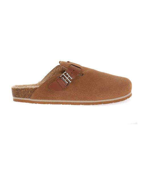 Tommy Hilfiger Brown Mules