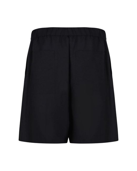 Calvin Klein Blue Schwarze Leinenhose Mit Weitem Bein