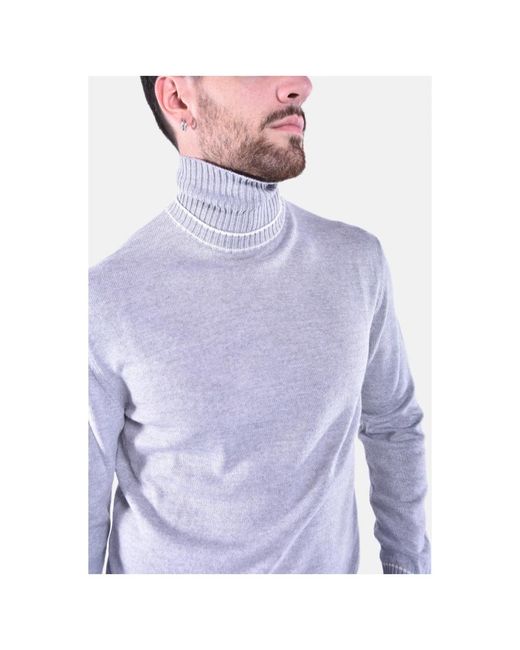 Eleventy Blue Turtlenecks for men