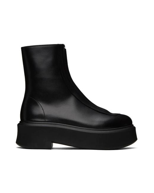 The Row Black Ankle Boots