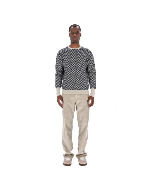 Drumohr Gray Cashmere Knitwear for men