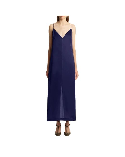 Khaite Blue Maxi Dresses