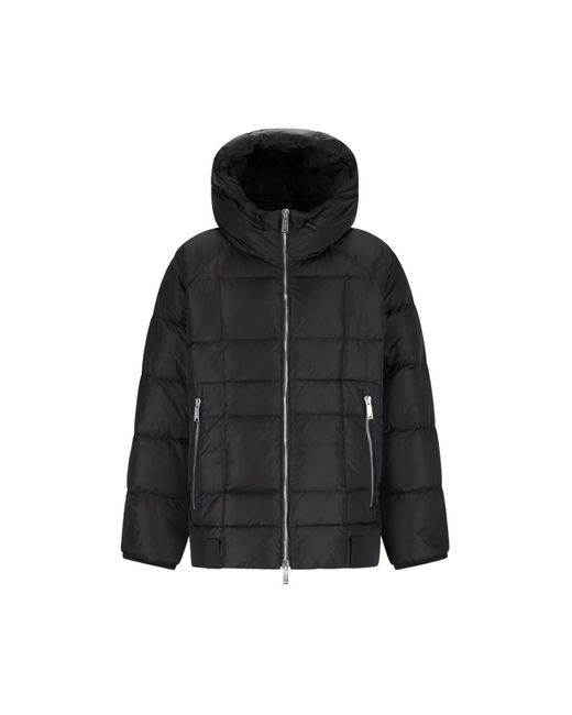 DSquared² Jassen ,Zwart ,Leer 3D Down Jacket in het Black voor heren