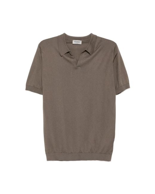 John Smedley Gray V-Neck Knitwear for men