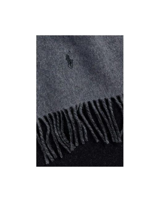Ralph Lauren Blue Winter Scarves for men