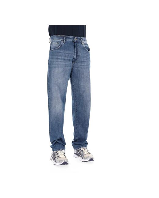 PT Torino Blue Straight Fit Jeans for men