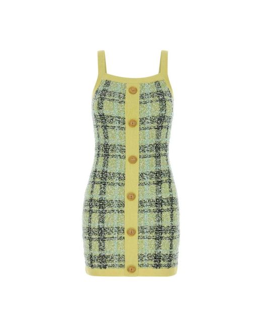 Balmain Green Knitted Dresses