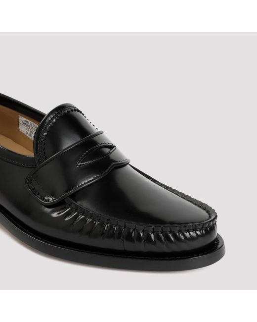 Thom Browne Plissierte varsity loafers in Black für Herren