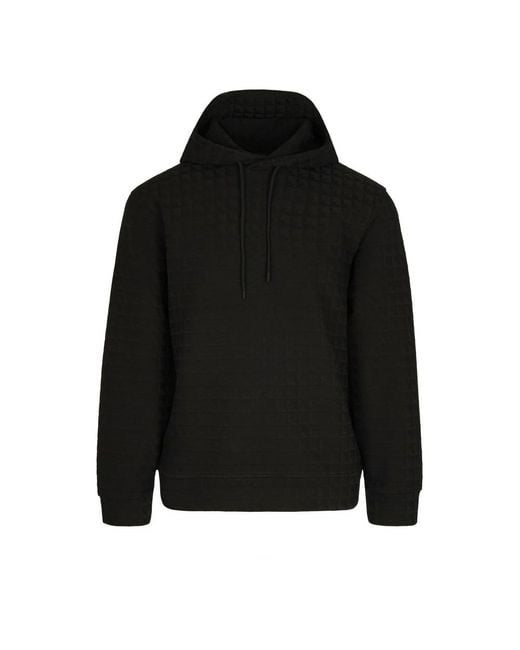 Emporio Armani Black Hoodies for men