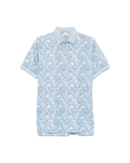 Etro Blue Polo Shirts for men