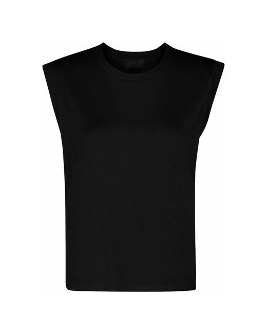 Dondup Black Sleeveless Tops