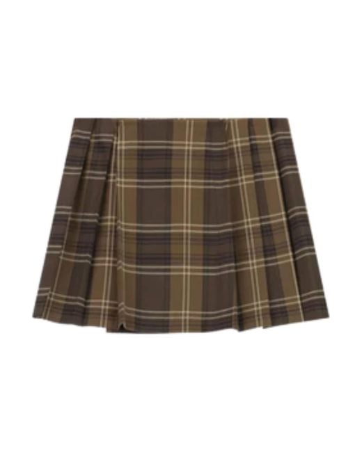 Imperial Brown Short Skirts