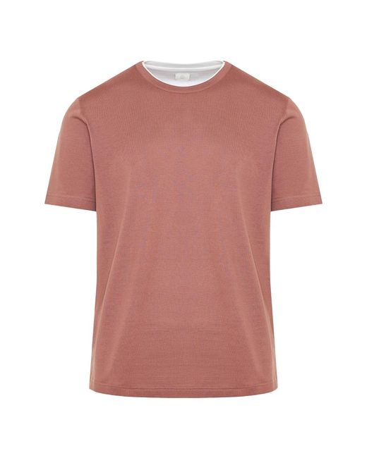 Eleventy Italienisches baumwoll-t-shirt, designer-code k75tshj01tes0k265 in Pink für Herren