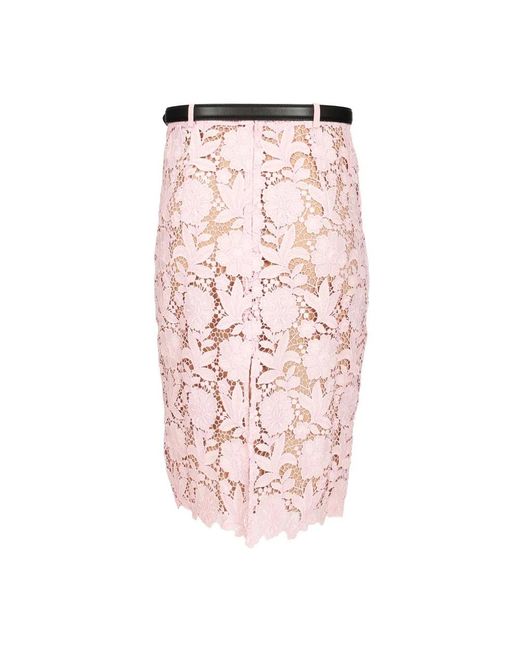 Self-Portrait Pink Pencil Skirts