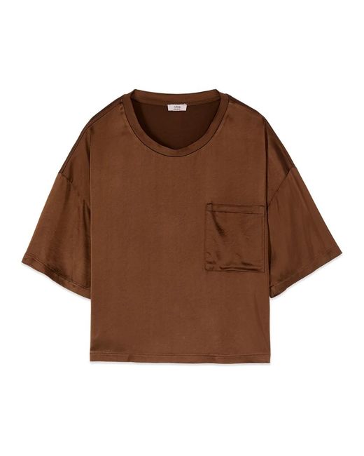 Oltre Boxy Blouse in het Brown