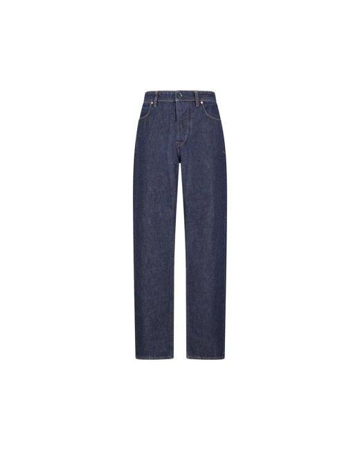 Stone Island Blue Straight Jeans for men