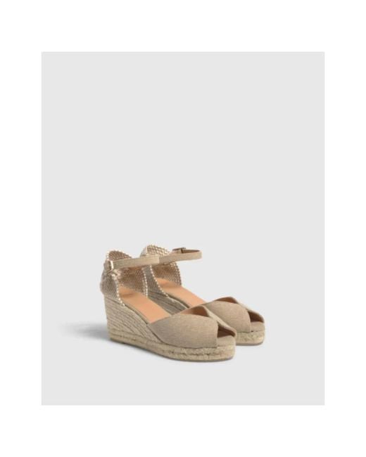 Castaner Metallic Wedges