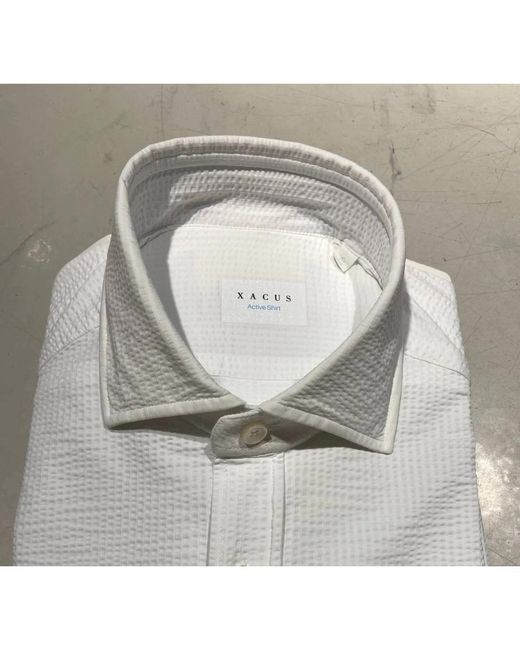 Xacus Overhemden ,Wit Overhemden Wit in het Gray voor heren