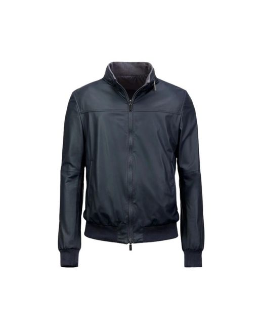 Gimo's Jassen ,Blauw ,Leather Jassen in het Blue voor heren