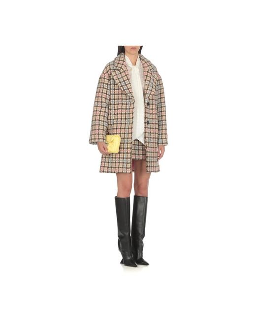 Single-Breasted Coats MSGM de color Natural