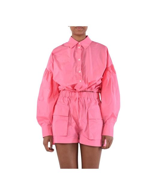 MSGM Pink Playsuits