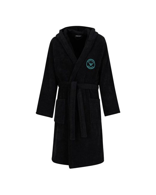 Nightwear & lounge > robes Emporio Armani pour homme en coloris Black