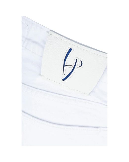 Hand Picked Klassische denim jeans kollektion in White für Herren