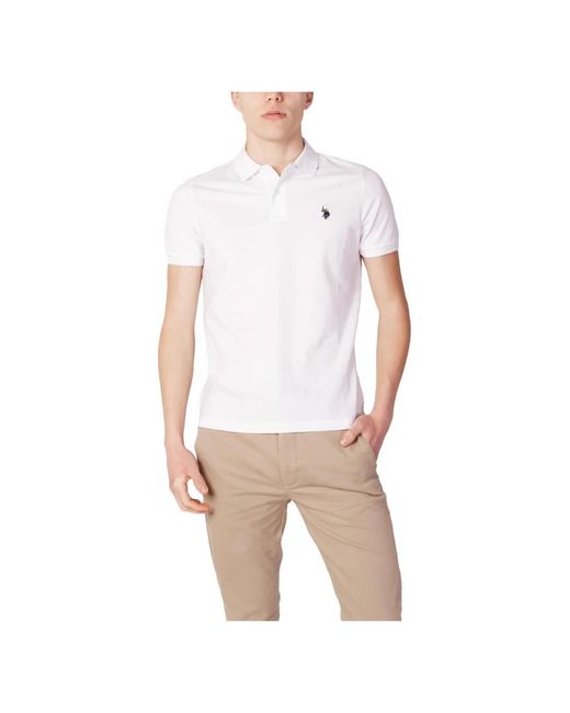 U.S. POLO ASSN. White Polo Shirts for men