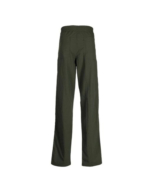 Maison Kitsuné Green Straight Trousers for men
