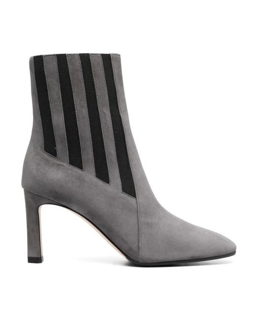 Sergio Rossi Gray Heeled Boots