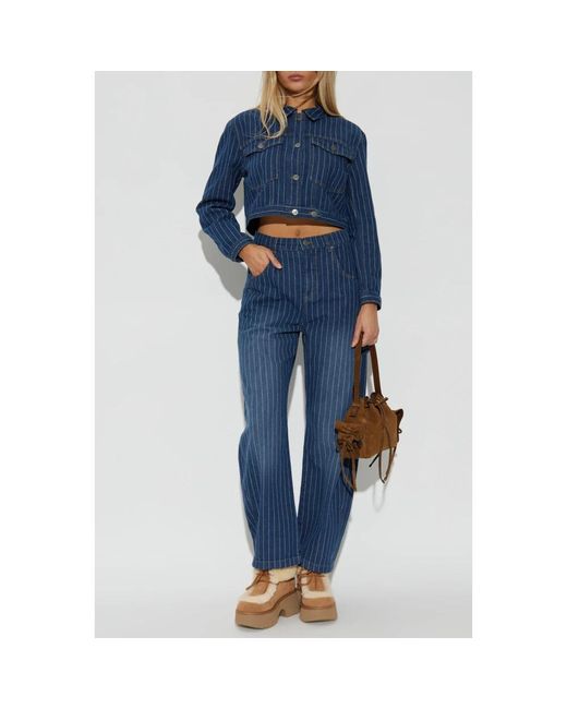 Munthe Blue Straight Jeans