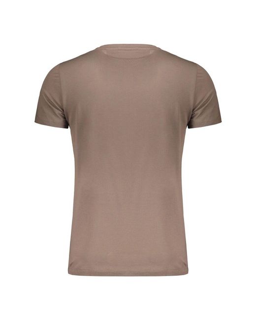 Moorer Taschen Baumwoll T-Shirt in Brown für Herren