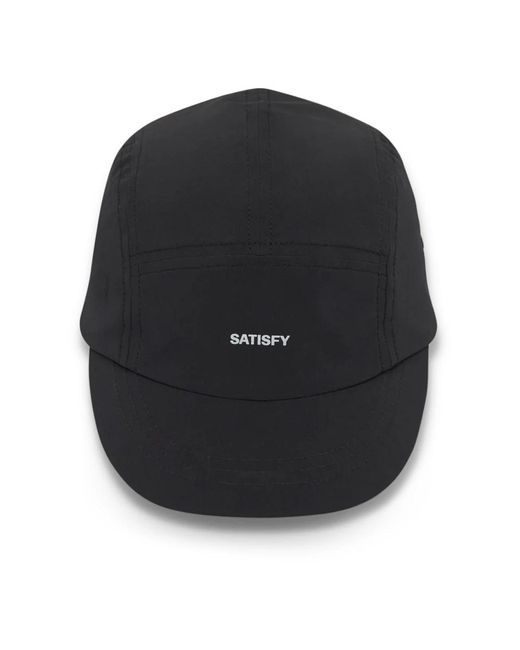 Caps di Satisfy in Black da Uomo
